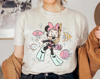 Disney Minnie Mouse Summer Shirt, Minnie Under Sea T-shirt, Mickey And Friends Beach Tee, Magic Kingdom, Disney Family Trip, Birthday Gift