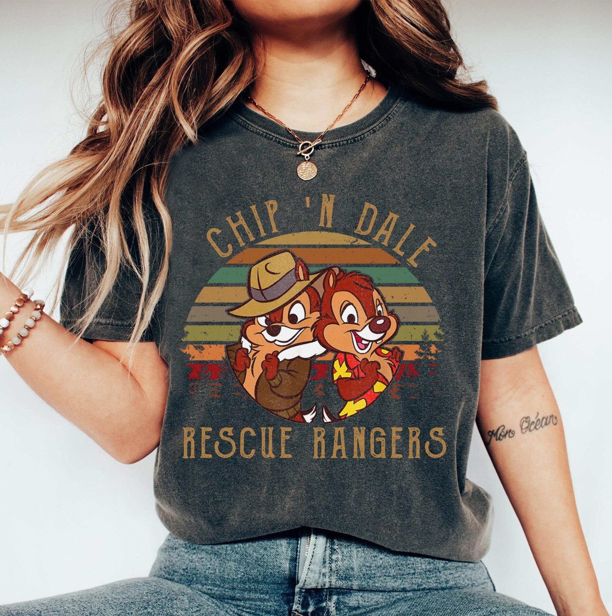 Vintage Chip 'N Dale Rettung Rangers Shirt, Retro Chip und Dale T-Shirt, Disney Unisex Geschenk Tee, lustiges magisches Königreich, Disney Familienausflug