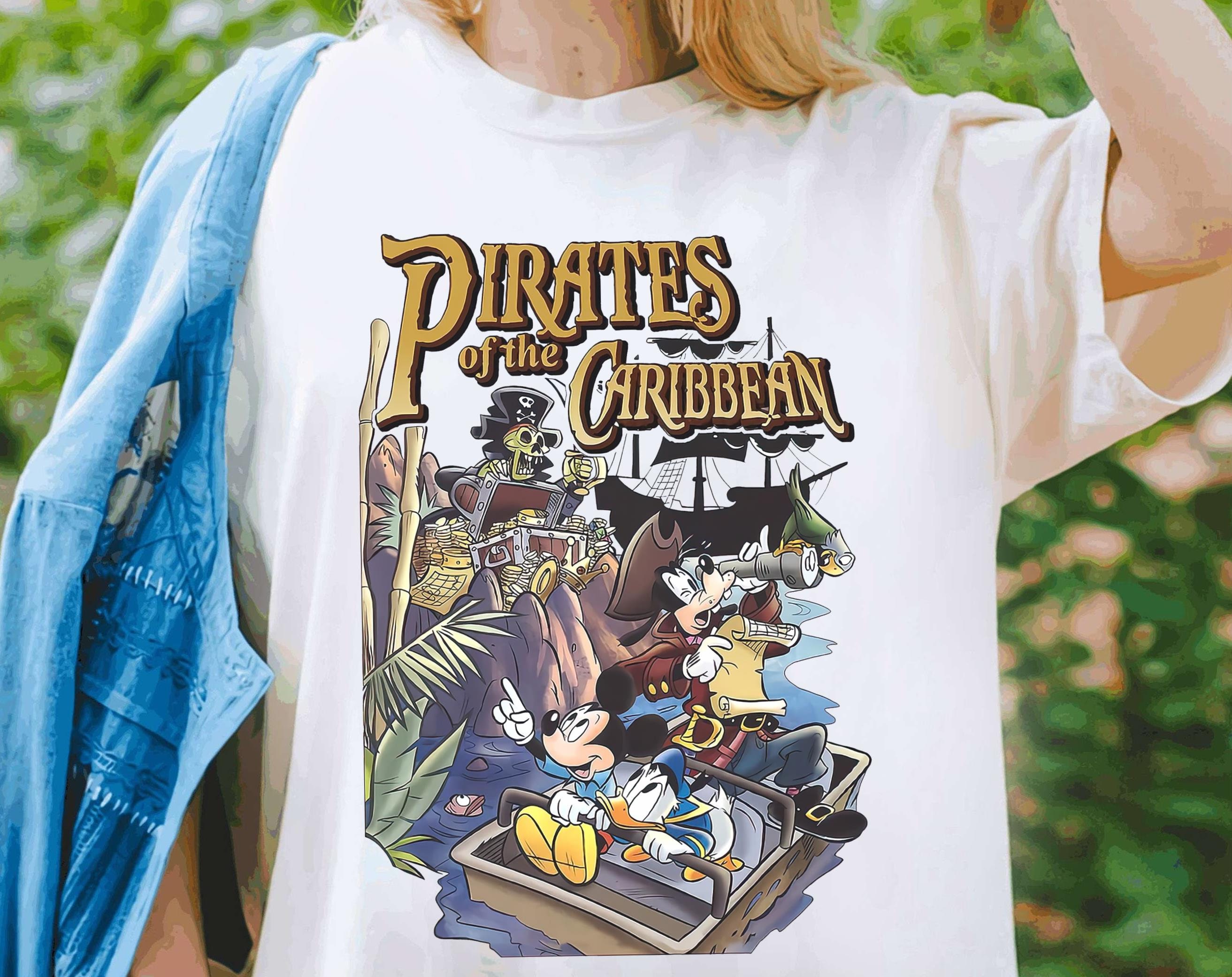Retro Disney Pirates of the Caribbean Shirt, Comfort Colors T 