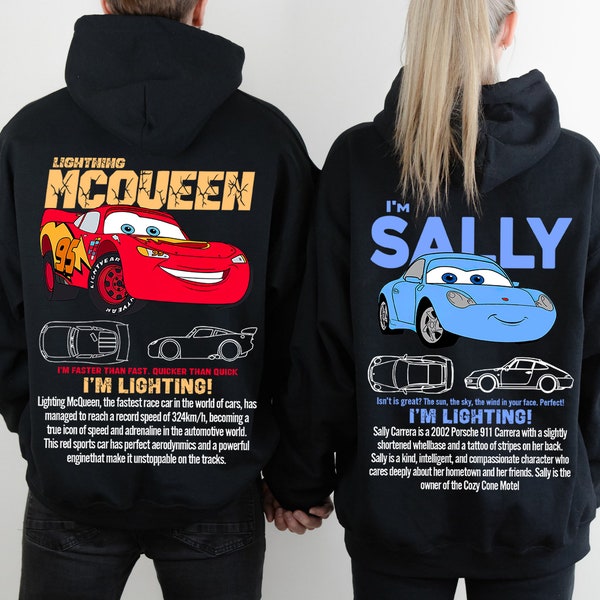 Couple Disney Cars Movie Shirt, Lightning Mcqueen Sally Carrera Cars T-shirt, Mcqueen And Sally Tee, Funny Magic Kingdom, Disney Family Trip