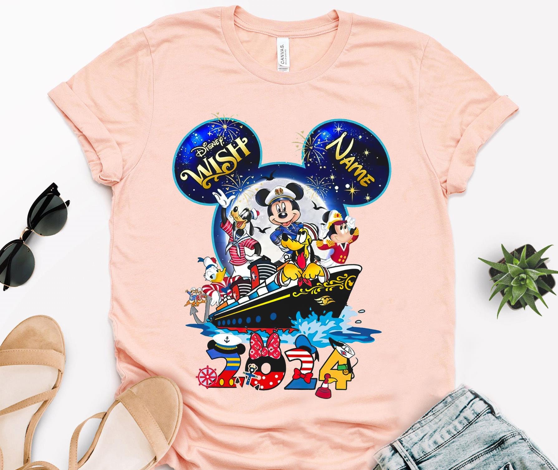 Personalized Mickey & Friends Family Cruise Shirt, Disney Cruise Line 2024 T-shirt