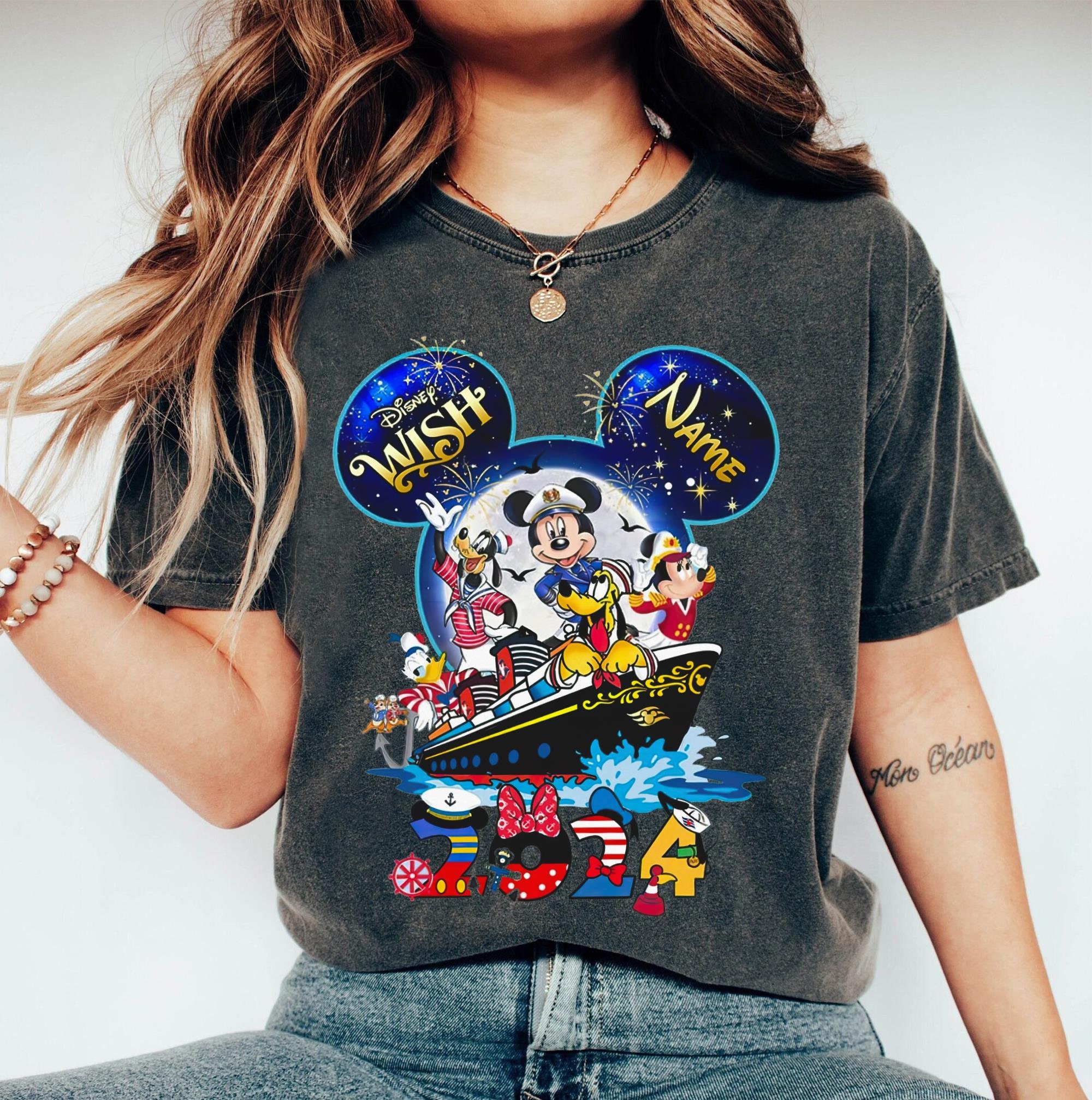 Personalized Mickey & Friends Family Cruise Shirt, Disney Cruise Line 2024 T-shirt