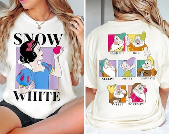 Disney Princess Snow White Shirt, The Seven Dwarf And Snow White T-shirt, Comfort Colors Tee, Birthday Gift Shirts, Disneyland Family Trip
