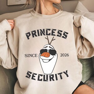 Disney Princess Security Shirt, Funny Girl Dad Olaf Tee, Frozen Family Trip Outfit, Magic Kingdom Vacation Fathers Day Gift, Cool Mens Shirt image 4