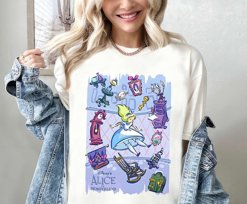 Disney Alice in Wonderland Shirt, Alice in Wonderland Wildflower T ...