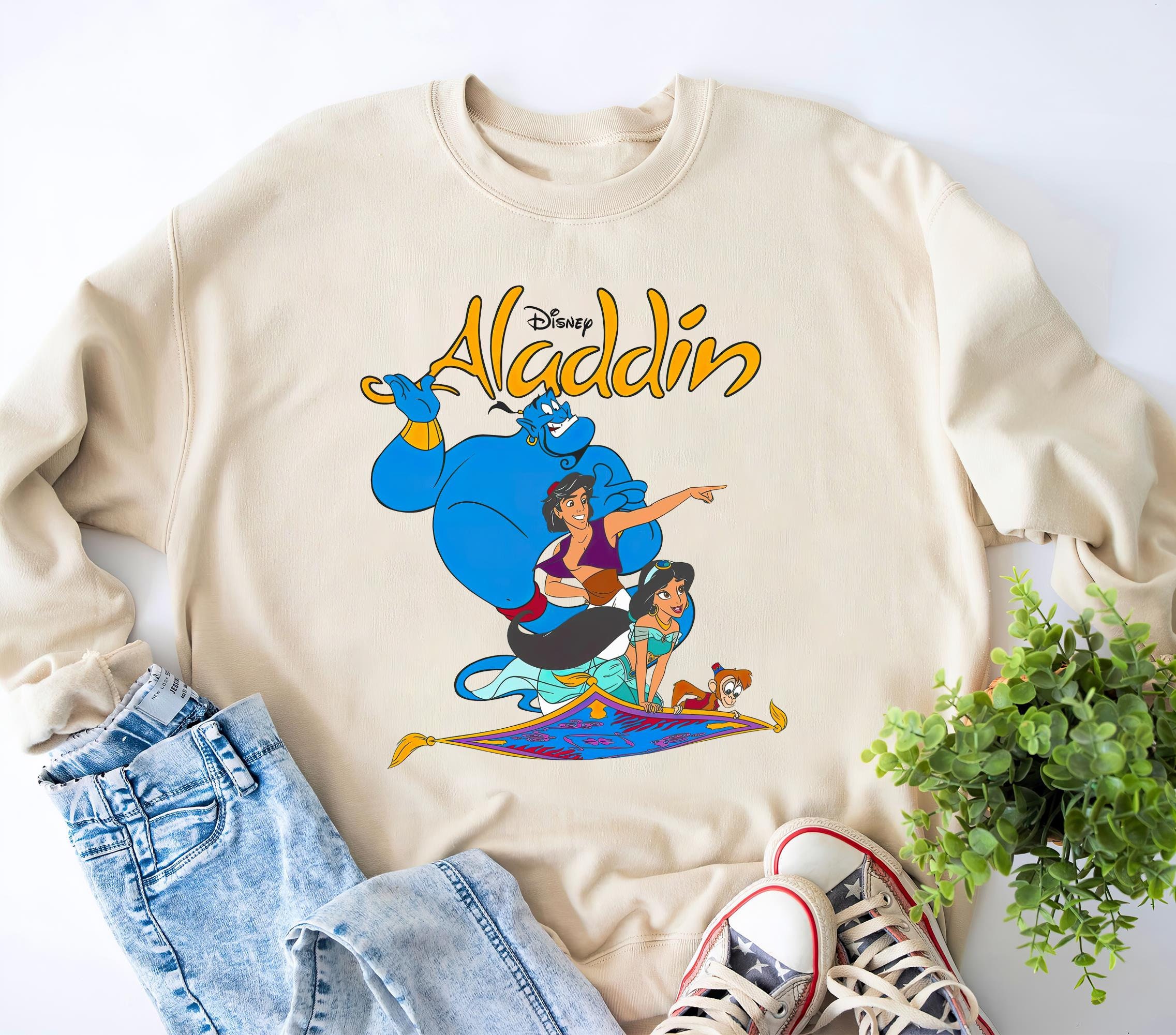 Disney Aladdin and Jasmine A New World Flying Carpet Shirt