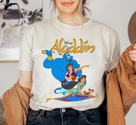 Disney Aladdin and Jasmine A New World Flying Carpet Shirt