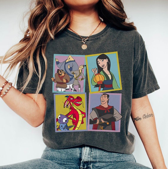 Vintage Disney Mulan Characters Shirt, Funny Mulan Cri-kee Shan Yu Mushu Li  Shang Sweatshirt, Disneyland Mulan Tee, Funny Magic Kingdom - Etsy