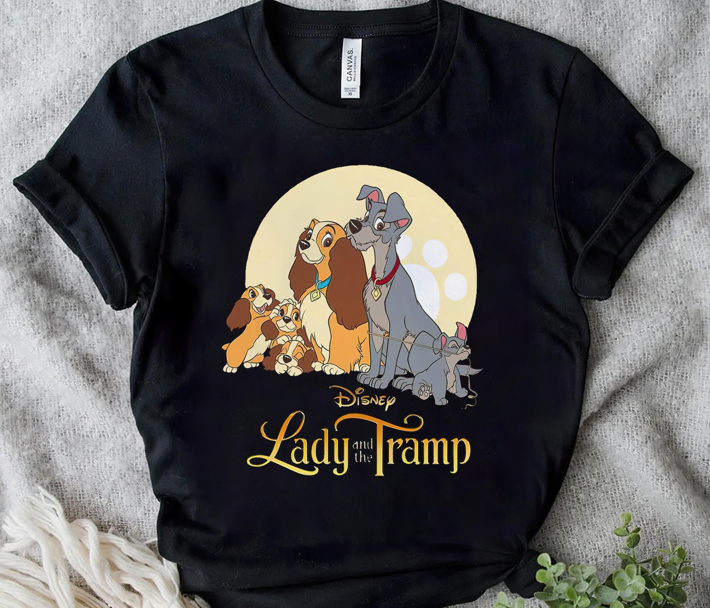 Disney Lady and Tramp Family Shirt, Vintage Lady and Tramp T-shirt