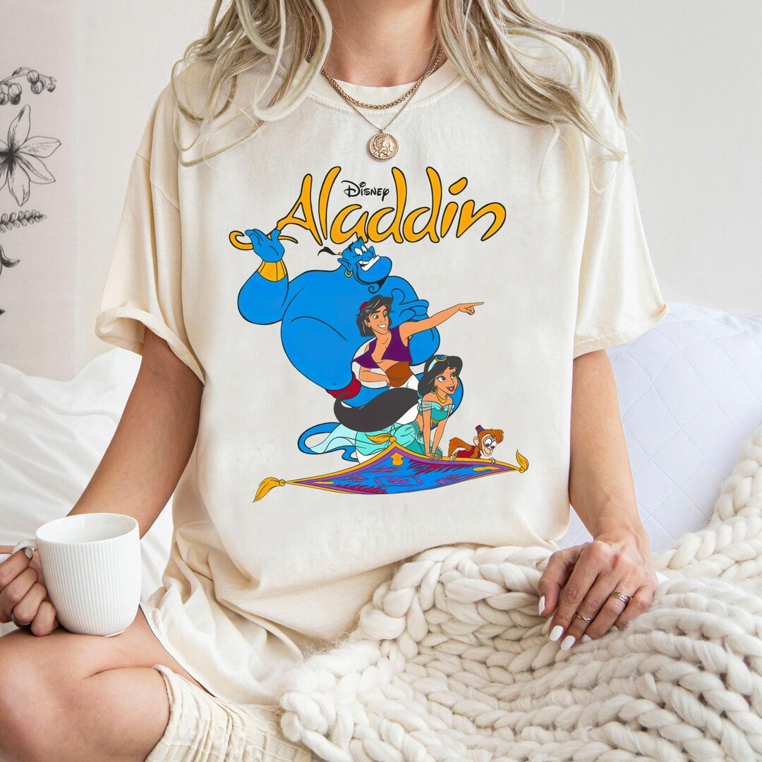 Disney Aladdin and Jasmine A New World Flying Carpet Shirt
