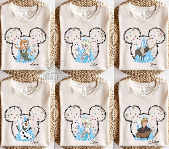 Frozen Family Trip Shirts, Mickey Ears Fireworks Group Tees, Elsa Anna Olaf Sven, Magic Kingdom Castle Vacation Matching Disney Squad Outfit