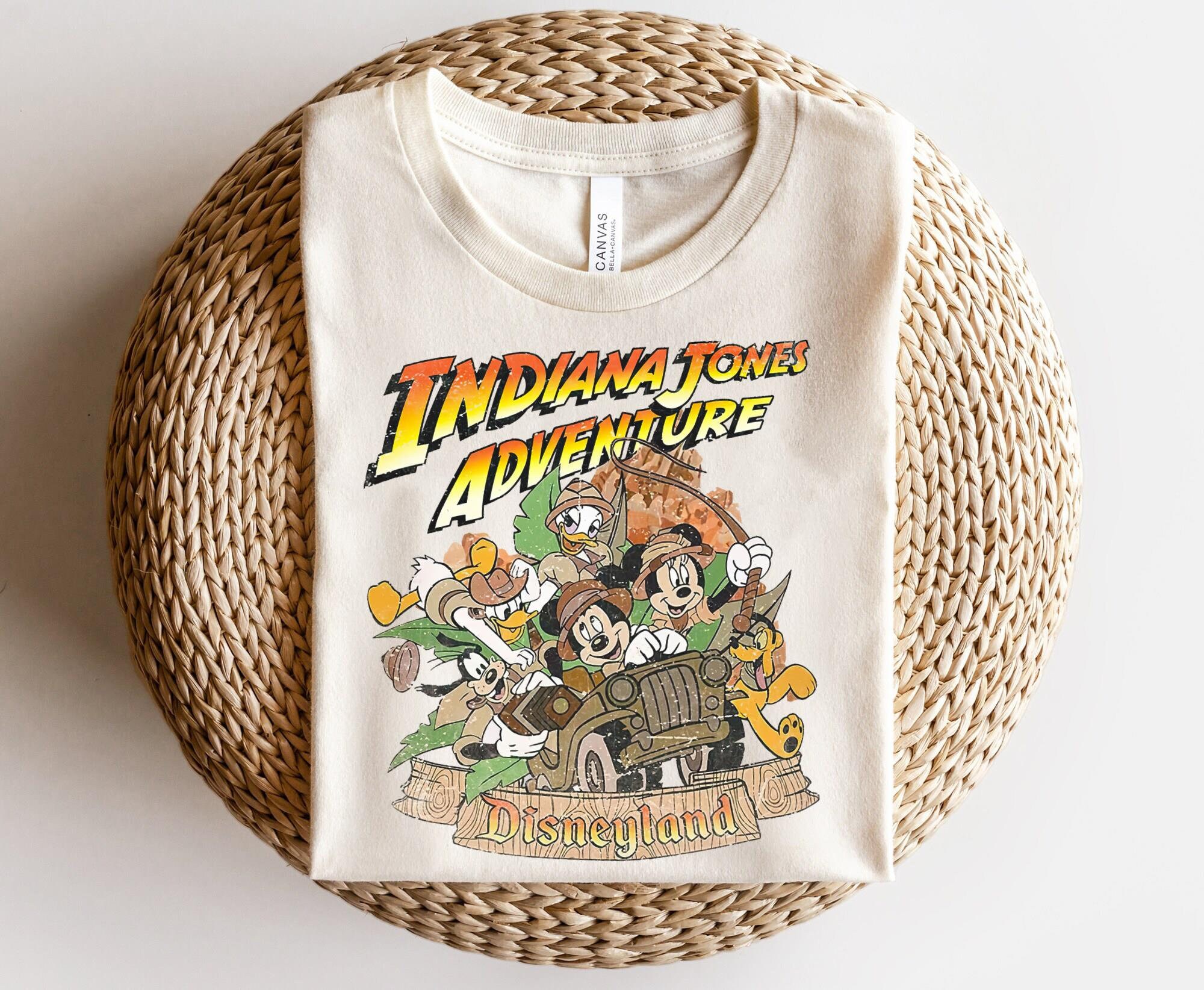Mickey and Friends Indiana Jones Adventure Shirt, Disneyland Ride 