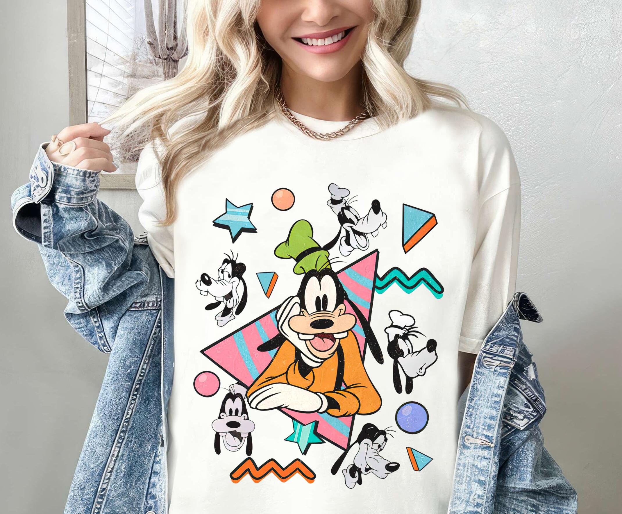 Disney Retro 90S Goofy Portrait Shirt, Mickey and Friends Goofy T