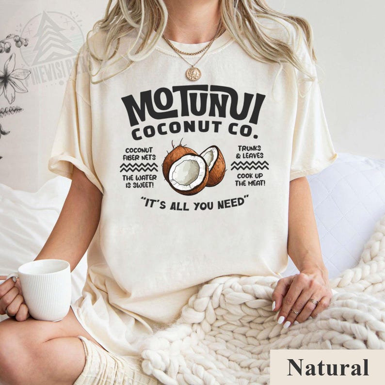 Motunui Coconut Co Shirt, Moana Inspired Tee, The Water Is Sweet, Disney Vacation Outfit, Disneyland Trip Shirt, Family Vacation Gift Shirts image 6