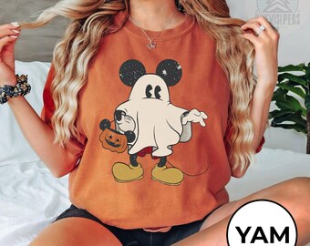 Mickey Halloween Disney Shirt, Mickey nicht so beängstigend T-Shirt, Mickey Ghost Comfort Colors T-Shirt, Geburtstagsgeschenk Shirts, Disneyland Familienausflug