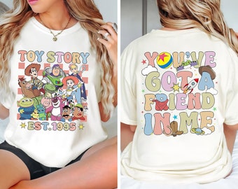Vintage Toy Story Disney Camisa, Tienes un amigo en mí sudadera, Toy Story Land Disneyland Tee, Funny Magic Kingdom, Disney Family Trip
