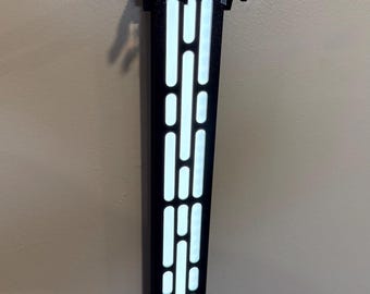 Redesigned Darksaber Wall Mount Color LED  Motion Activated Display Legacy Black Series Compatible Display