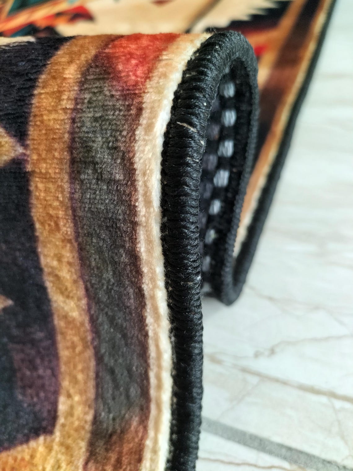 Colorful Aztec Runner Rug: Traditional Southwestern Design - Etsy