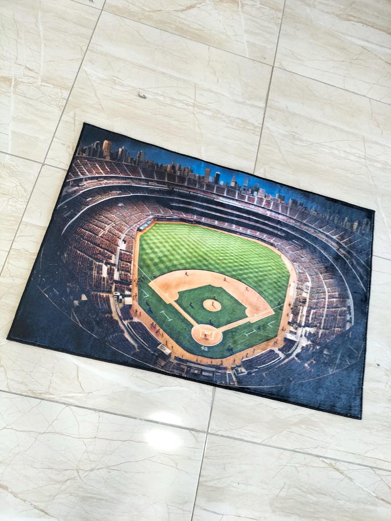 Baseball Stadium Area Rug: 3D Printed Ballpark Design - Etsy