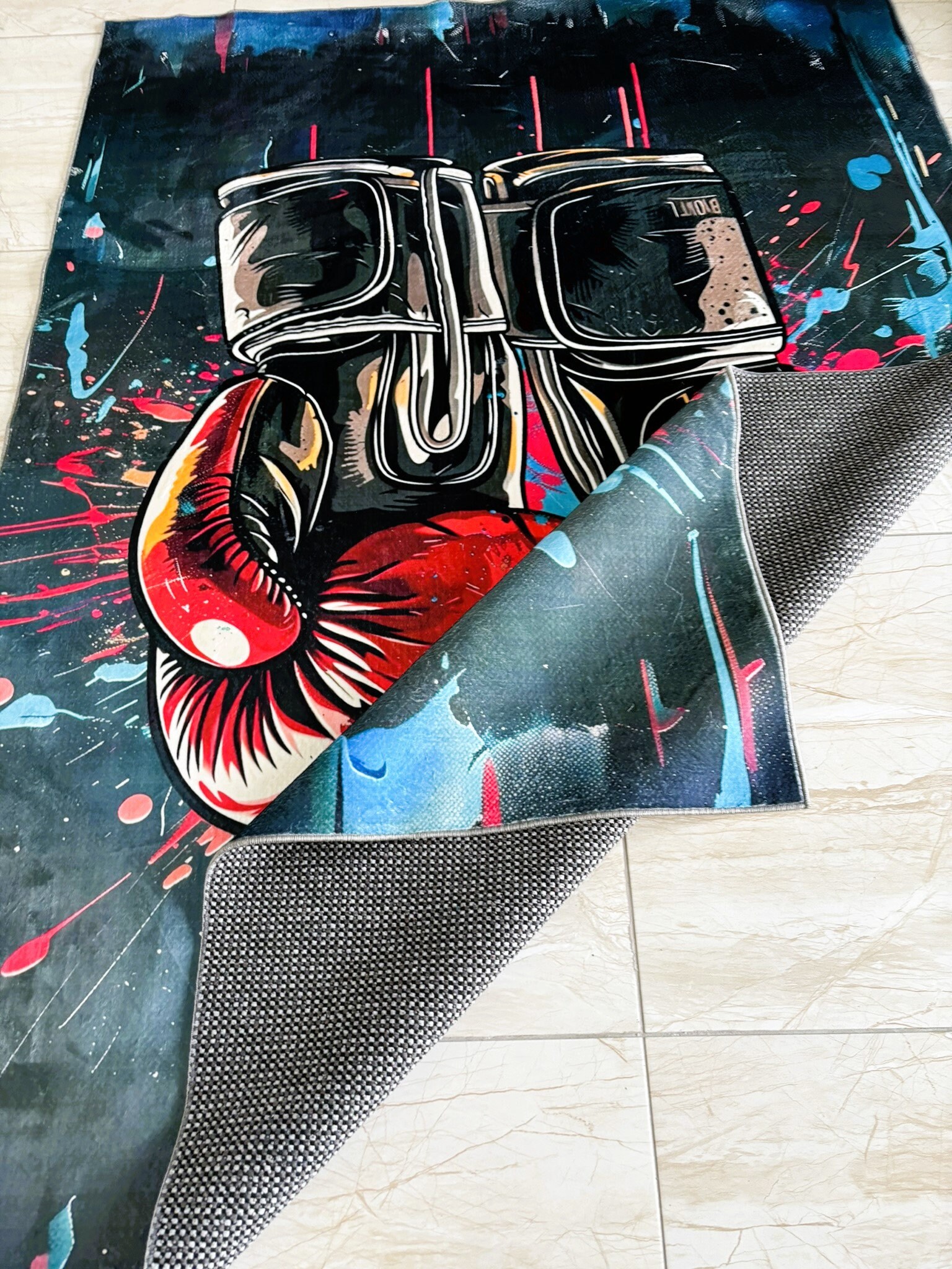 Viking Raven Rug, Raven Area Rug, Raven Theme Rug, 3D Raven Rug, 3D ...