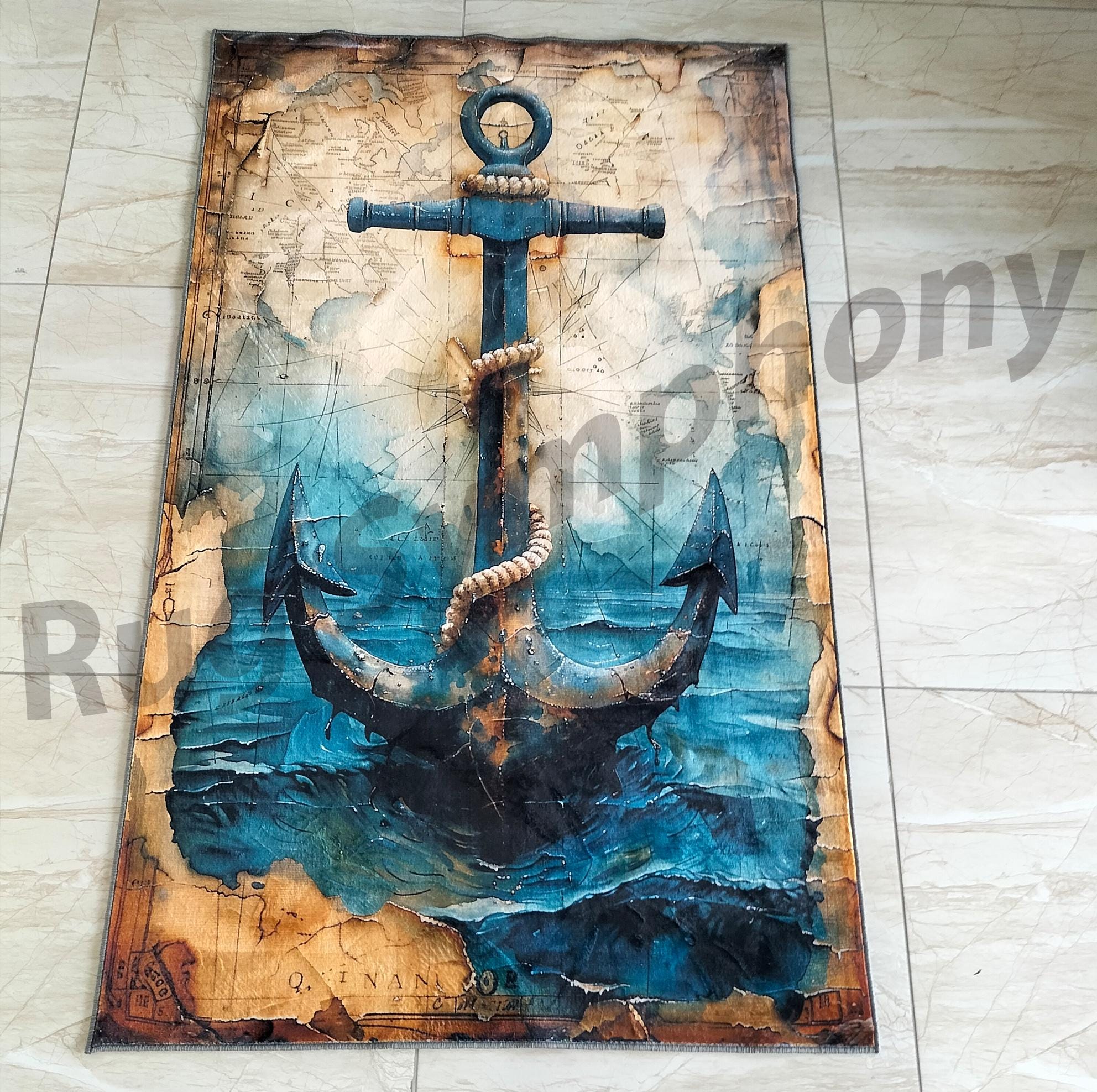 Visualabyss Rugs 3D Abyss Rug - Blue Hole Optical Illusion Area Rug - Unique Living Room ...
