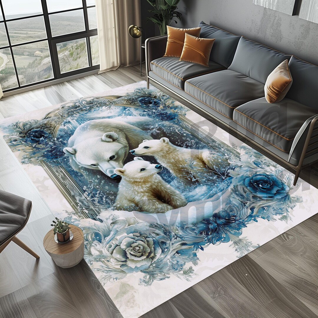 Christmas Bear Nap Area Rug NCU0HTT103