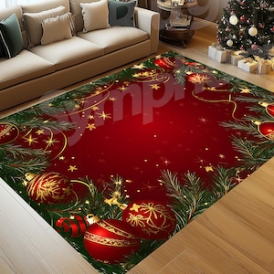 Christmas Rugs - Etsy