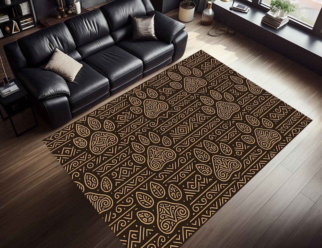 Paw Rug Pattern Tribal Cat Paw Pattern Rug, Ethnic Boho Style - Etsy