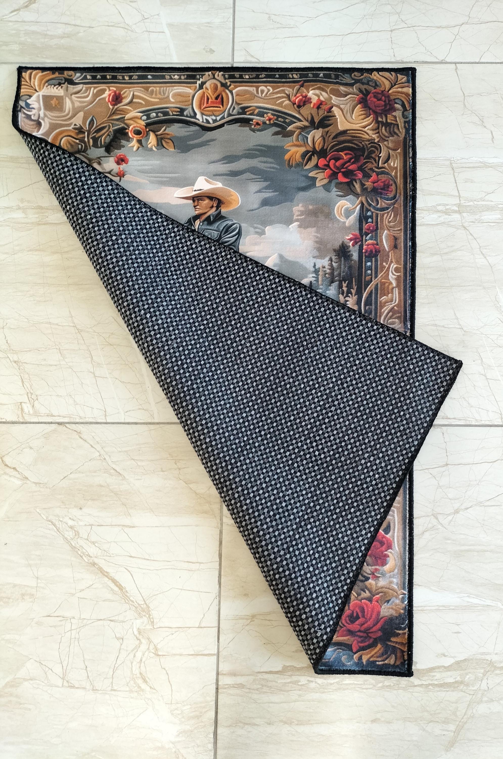 Rodeo Rug Rustic Cowboy Area Rug: Western Rodeo Decor - Etsy