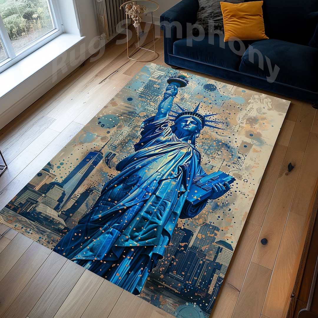 New York City Rug, the Statue of Liberty Rug, New York City Lover Rug