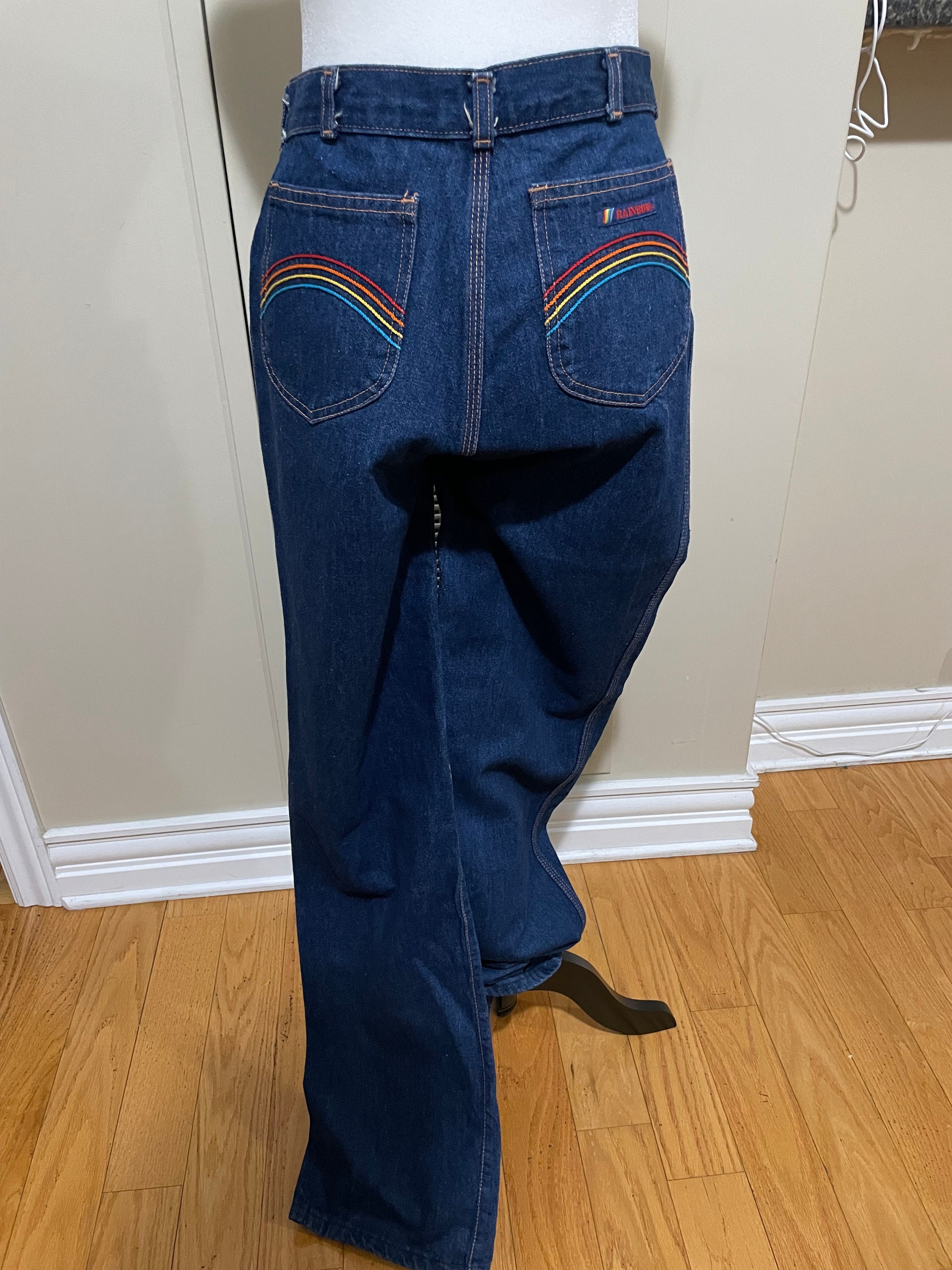 Rainbow Vintage Levi's Jeans Relaxed Mom Jeans Custom Made Jeans Made by  Order Personalized Your Jeans 