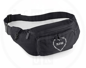 Heavy Metal Blegh Bum Bag – Alternative Goth Accessories – Festival Bags – ISwearDownUK