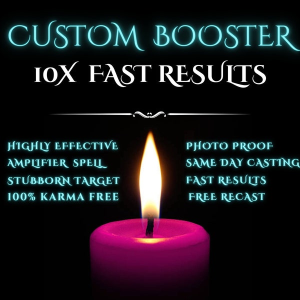 CUSTOM ZAUBER | Personalisierter Ritual Booster | Verbessern Sie Ihren Wunsch | 10X Verstärker | Schnelle Ergebnisse | Gießen am selben Tag