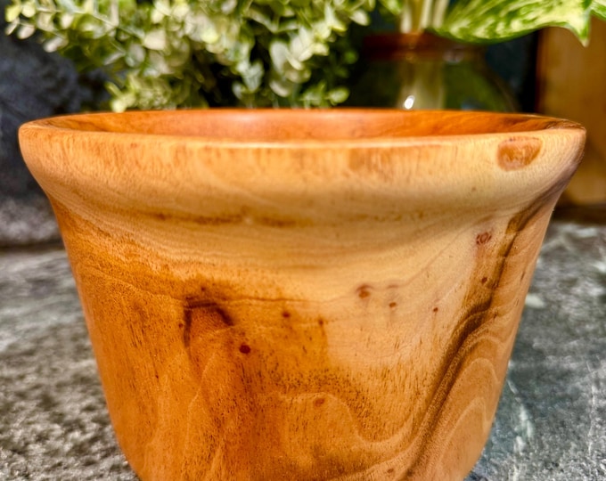 Featured listing image: Hand-Turned Mahogany Bowl