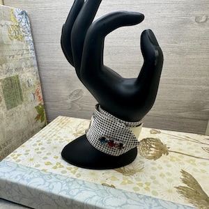 Unique repurposed and upcycled tie slap cuff bracelets, stylish, fun and elegant.