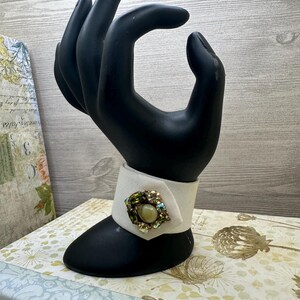 Unique repurposed and upcycled tie slap cuff bracelets, stylish, fun and elegant.