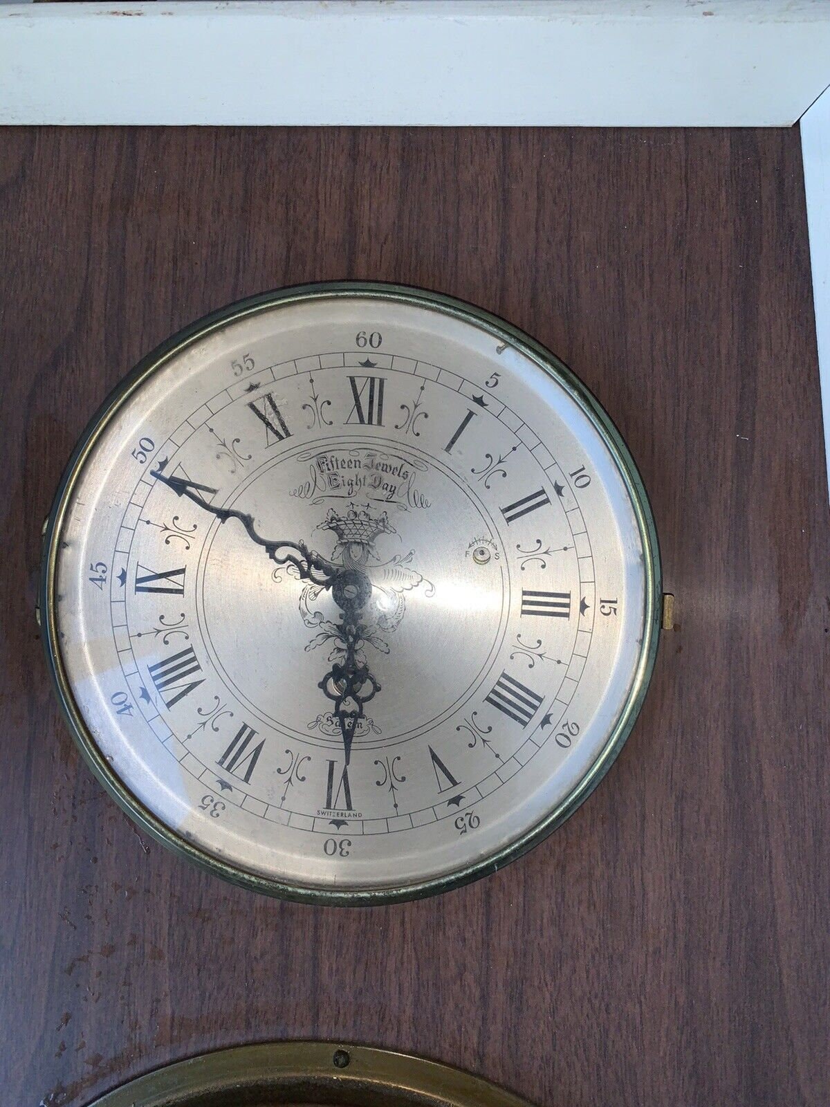 Salem Brass Ships Clock/barometer Wall Mount Combo German/switzerland ...