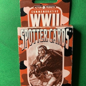 Cartes à jouer d'observateur de la Seconde Guerre mondiale, réplique commémorative de la Seconde Guerre mondiale d'avions militaires