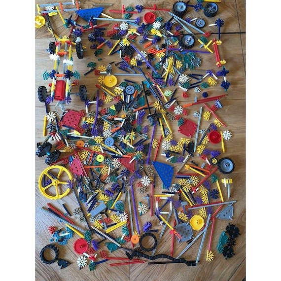 Full Large K'NEX Blue Hard Carrying Carry Case 1995 18