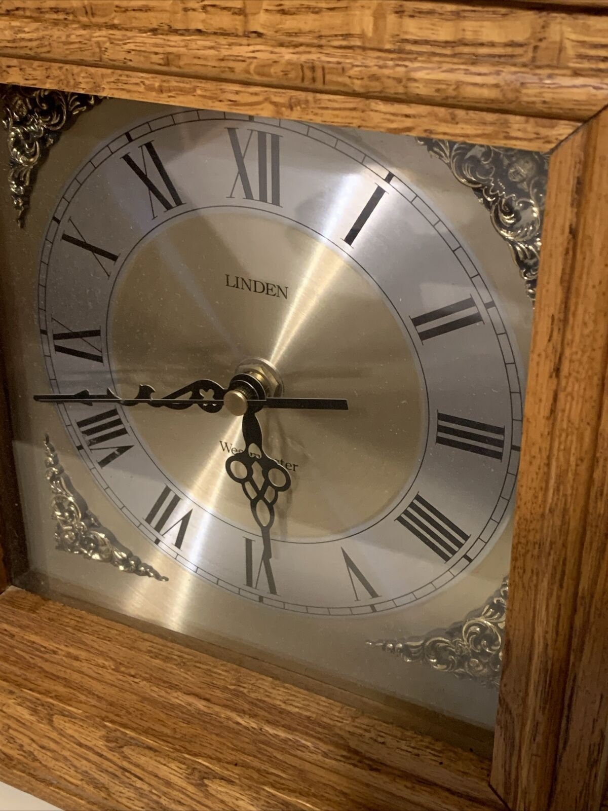 Original Oak Wood LINDEN MANTEL CLOCK With Westminster Chime Etsy