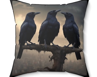 Black Crow-kudde: Raven-kollektionen, gotisk heminredning