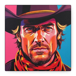 Stunning Cowboy Fine Art Canvas | Western Pop Art Gallery Wrap | Free Shipping in the U.S.