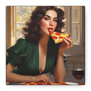 Stunning Pizza Lover Canvas Gallery Wrap | Italian Pie Lover | Free Shipping