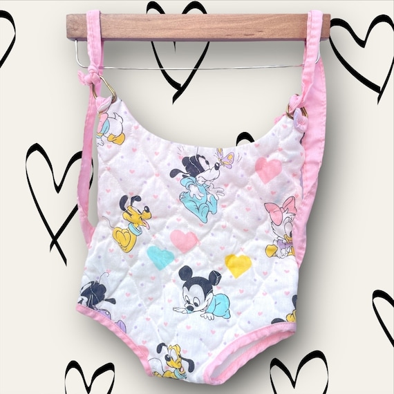 Vintage Disney Baby Doll Carrier 80s Pink Hearts