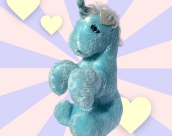 Vintage Blue Unicorn Superior Toys and Novelty 80s