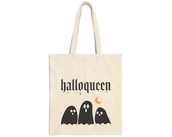 Bolsa de dulces de Halloween para niños, canasta de Halloween, bolsa de truco o trato, bolsa de mano de truco o trato, bolsa de mano de Halloween, truco o trato, bolsa de Halloqueen