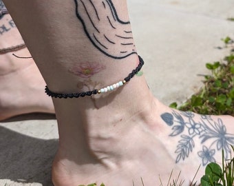 Handmade macrame anklet -Bohostyle-