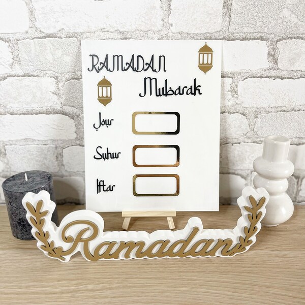 Ardoise calendrier ramadan