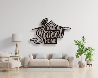 Home Sweet Home Metal Sign | Foyer Decor | Gallery Wall Decor | New Home Gift | Housewarming Gift | Farmhouse | Realtor Gift | New Home