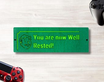 Custom Fallout Vault Boy Notification Sign | Personalized Video Game Popup | Fallout 4 | Fallout New Vegas | Gamer Wall Decor